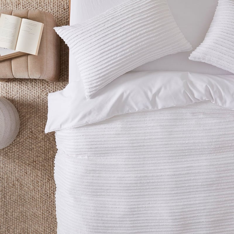 Merricks White Tufted Quilt Cover Set