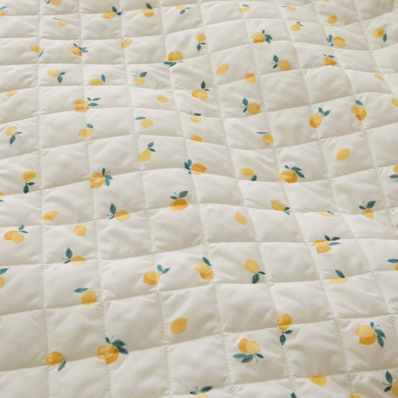 Limone Lemon Quilted Quilt Cover Set