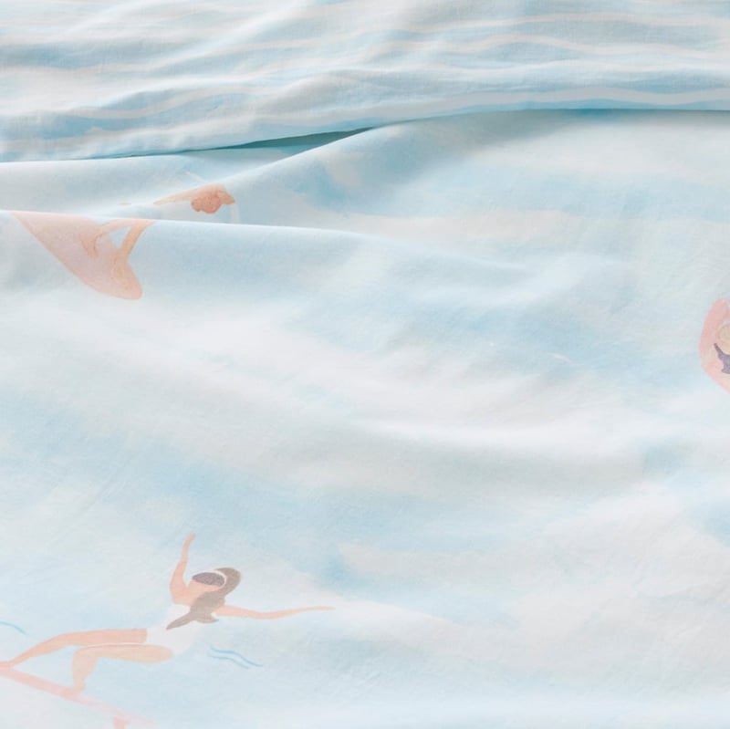 Blue Crush Quilt Cover Set