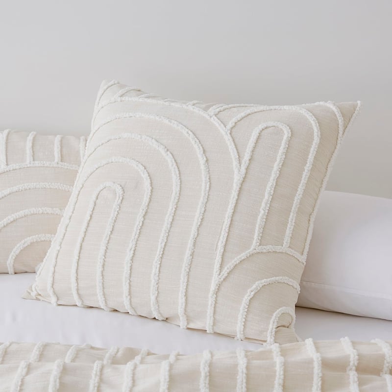Archie Tufted Macadamia Pillowcases