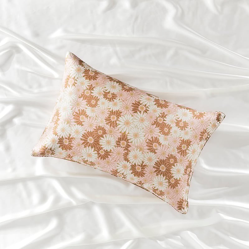 Pure Silk Daisy Dreams Printed Pillowcase