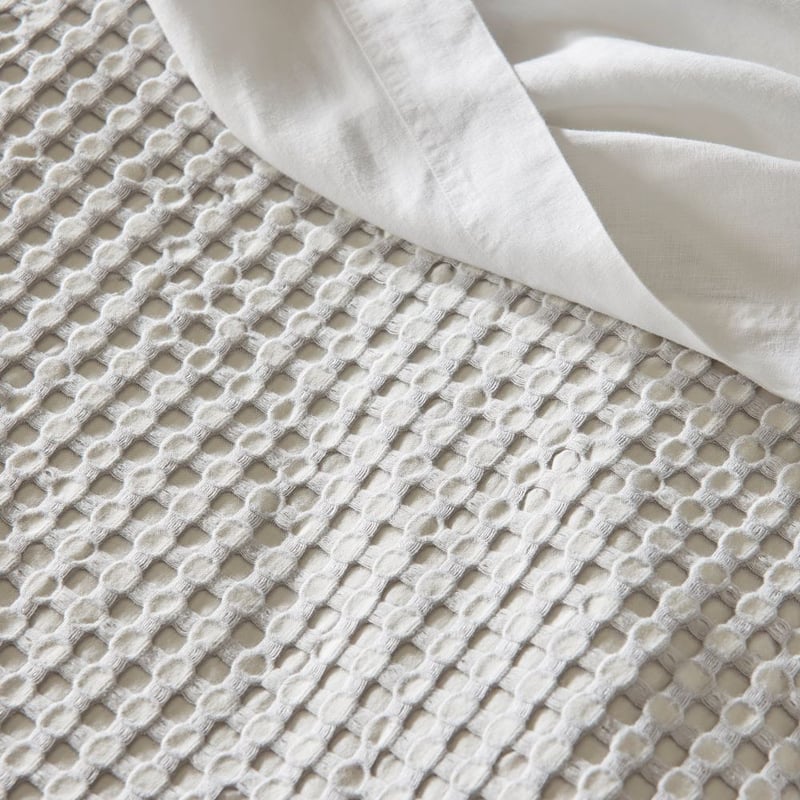 Bamboo Cotton Waffle Silver Grey Pillowcases