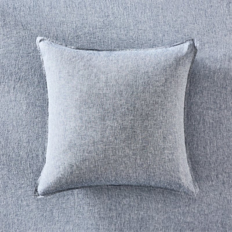 Vintage Washed Linen Navy Marle Pillowcases