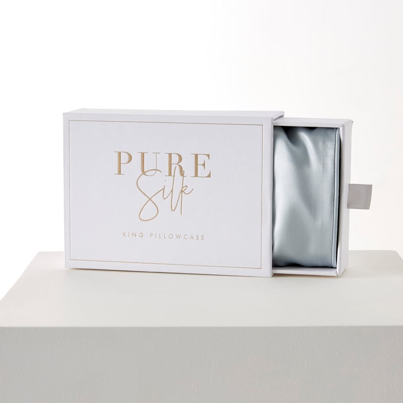 Pure Silk Soft Blue Pillowcases