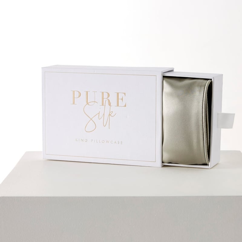 Pure Silk Tea Green Pillowcases