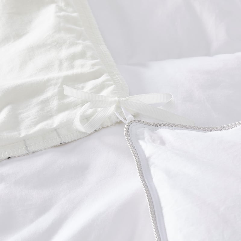 Ruffle Natural Stripe Quilt Cover Set + Separates