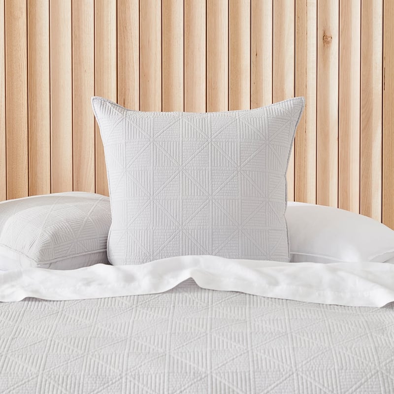 Prism Quilted Soft Grey Pillowcase