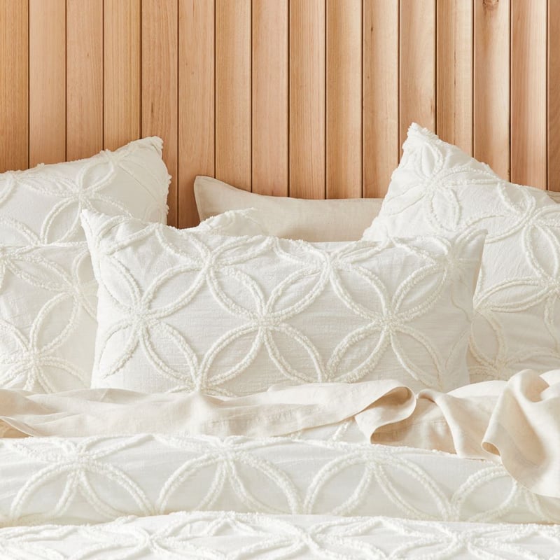 Barossa Tufted Off White Pillowcase