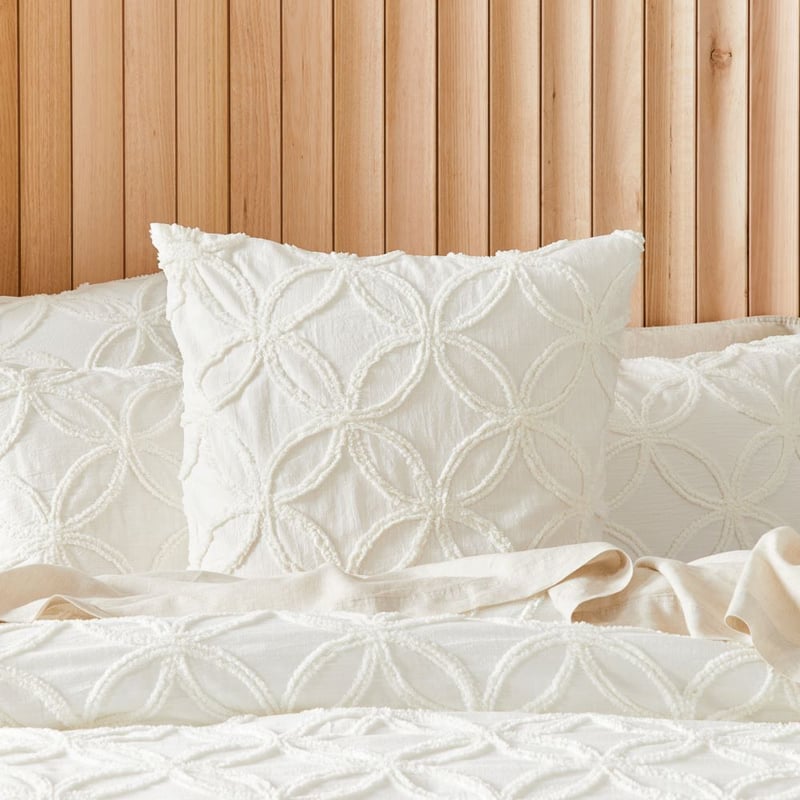 Barossa Tufted Off White Pillowcase