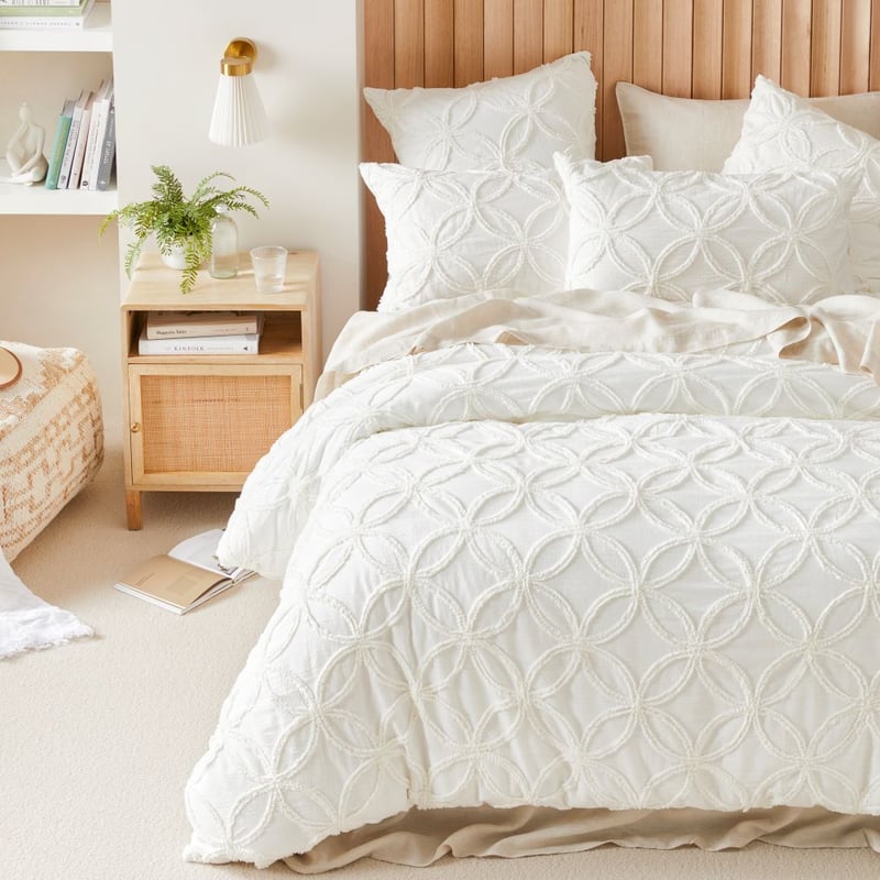 Barossa Tufted Off White Pillowcase