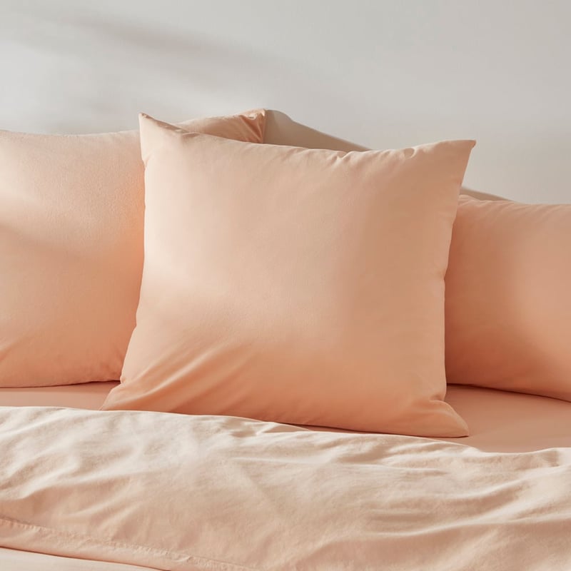 Stonewashed Cotton Pale Peach Pillowcases