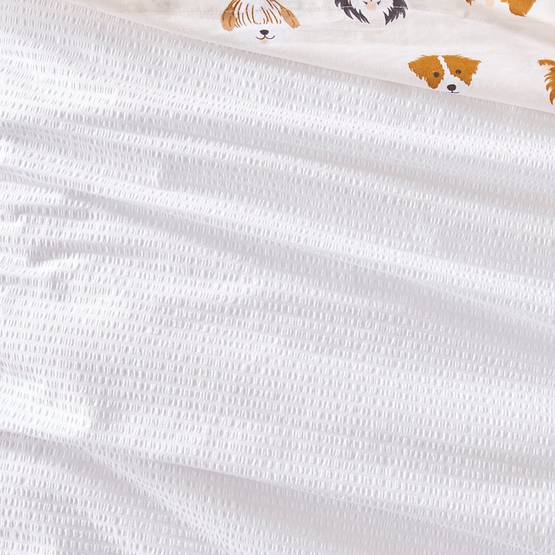 Tillie White Seersucker Quilt Cover Set