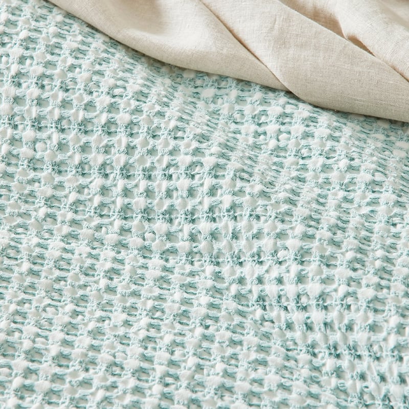 Ren Waffle Soft Sage Quilt Cover Separates 
