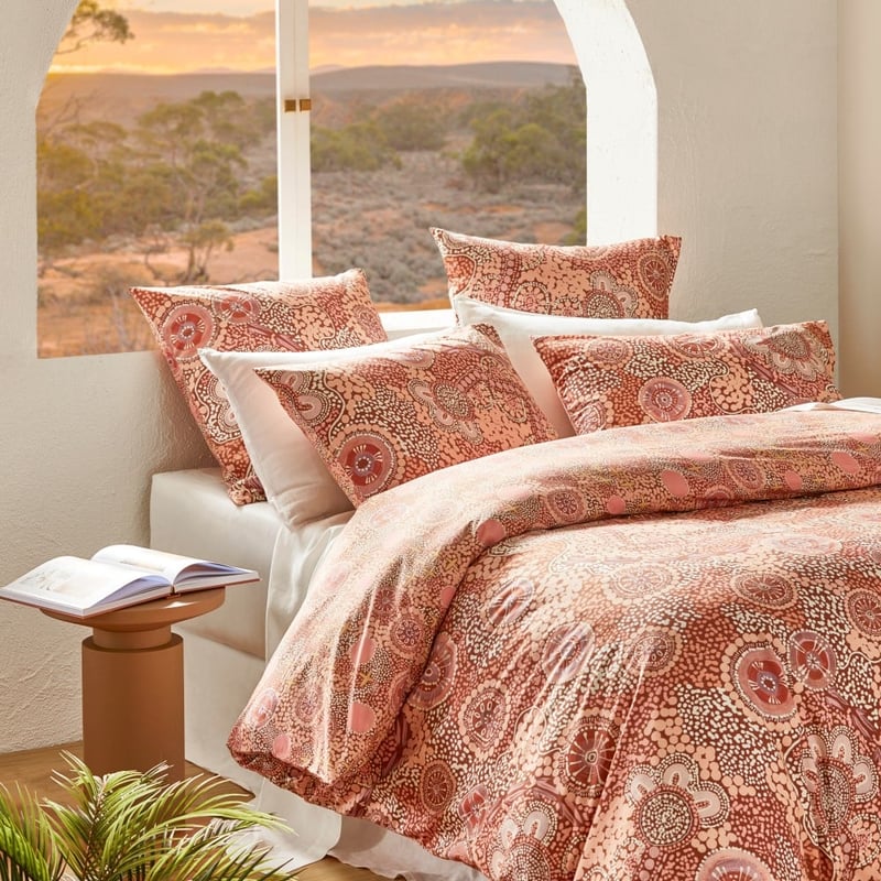 Cungelella Bilabila Coral Sunset Pillowcases