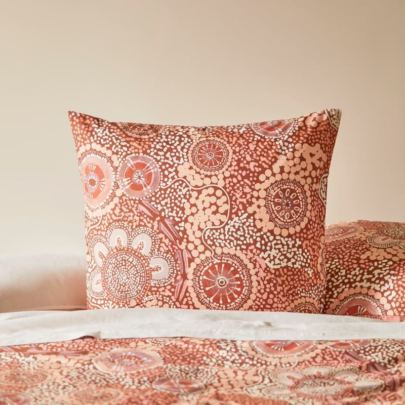 Cungelella Bilabila Coral Sunset Pillowcases