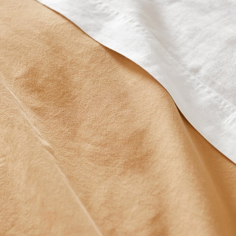 Stonewashed Cotton Gold Quilt Cover