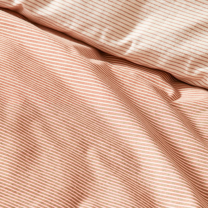 Stonewashed Cotton Printed Earth Stripe Quilt Cover Separates