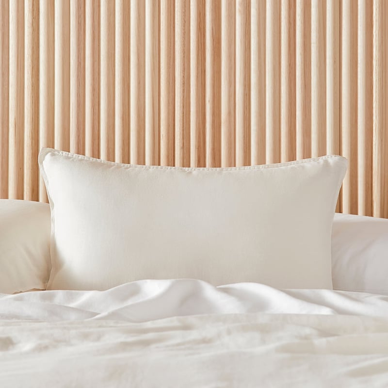 Vintage Washed Linen Pearl Quilt Cover Separates