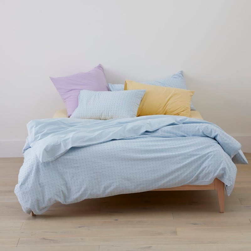 Remi Soft Blue Quilt Cover Set + Separates