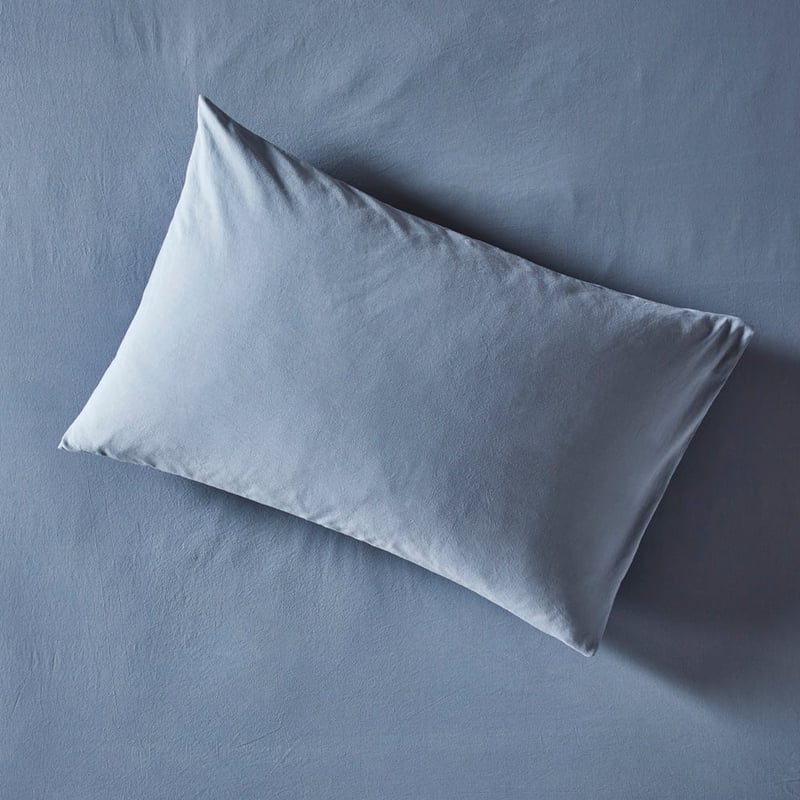 Stonewashed Cotton Storm Blue Quilt Cover Separates