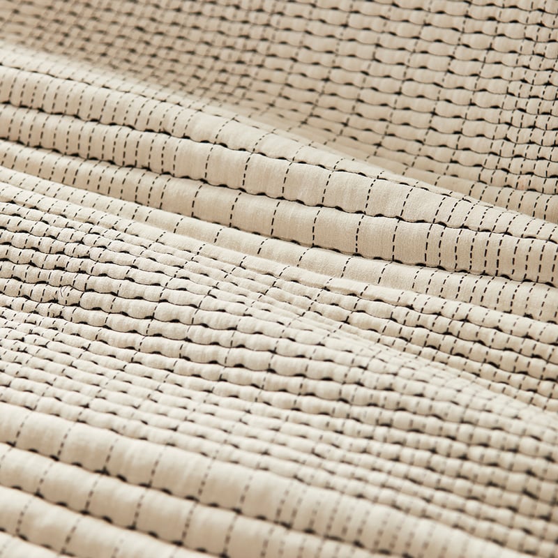 Kantha Natural Quilted Pillowcases