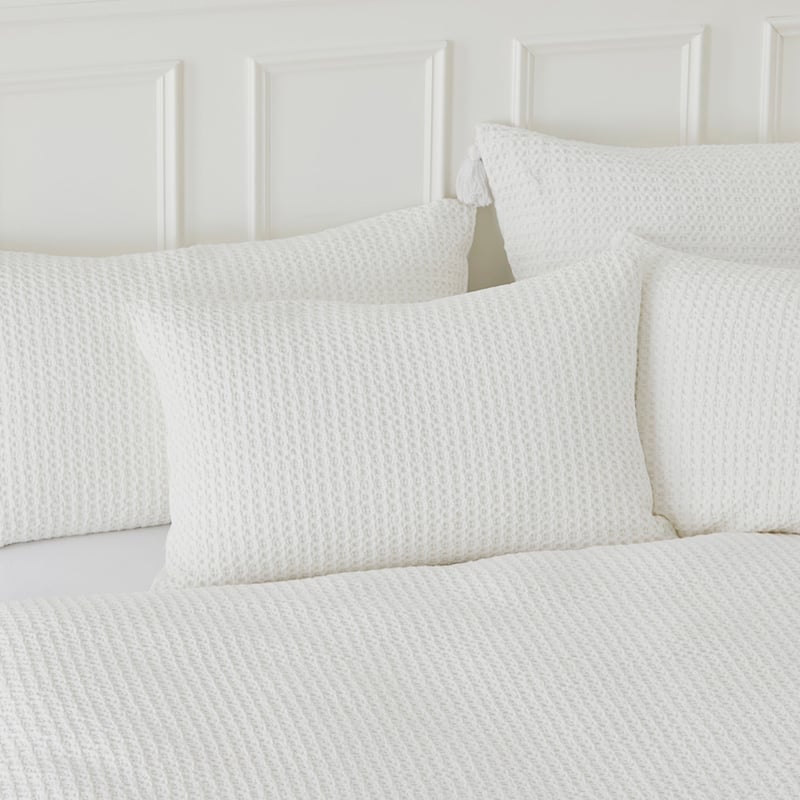 Ren Waffle White Quilt Cover Separates