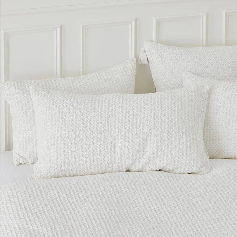 Ren Waffle White Quilt Cover Separates