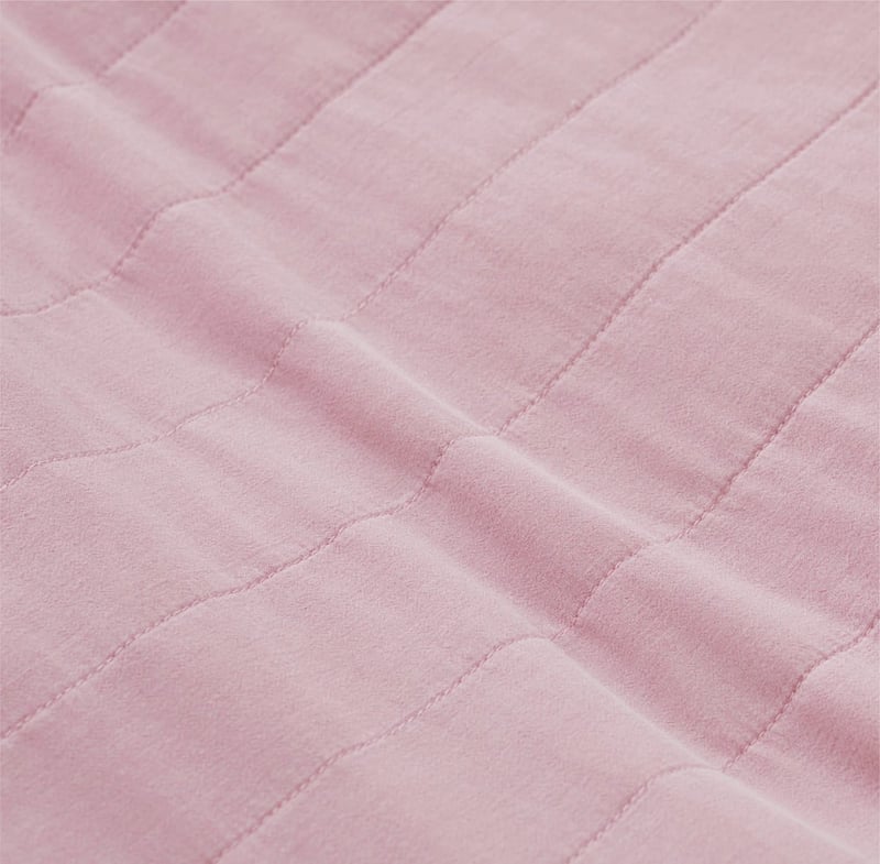 Bronte Quilted Mauve Pillowcases