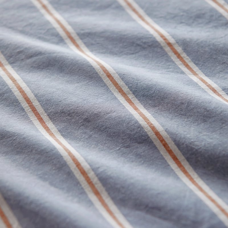 Stonewashed Cotton Printed Storm Blue Quilt Cover Separates