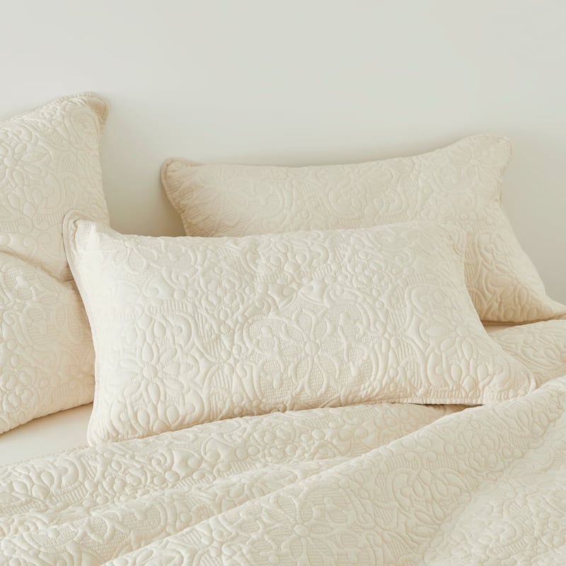 Chloe Ivory Quilted Quilt Cover Separates