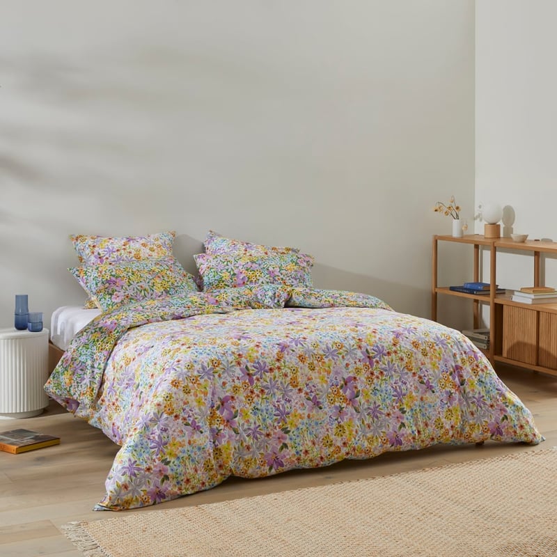Sienna Floral Lilac Quilt Cover Set + Separates