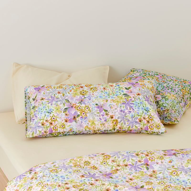 Sienna Floral Lilac Pillowcases