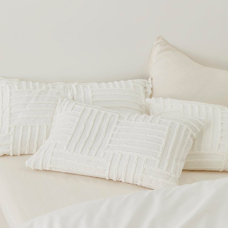 Drew White Tufted Quilt Cover Separates