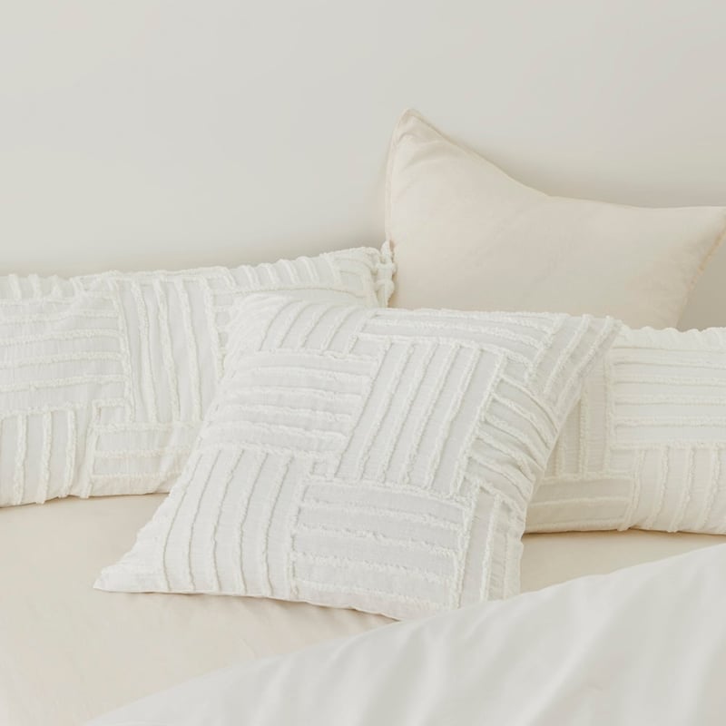 Drew White Tufted Quilt Cover Separates