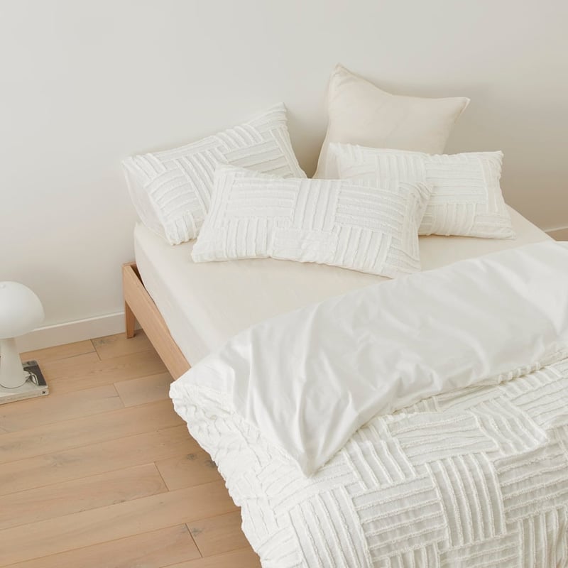 Drew White Tufted Quilt Cover Separates