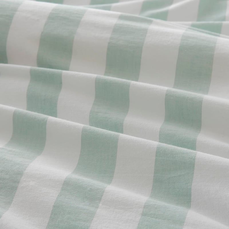 Ruffle Mint Blue Stripe Pillowcases
