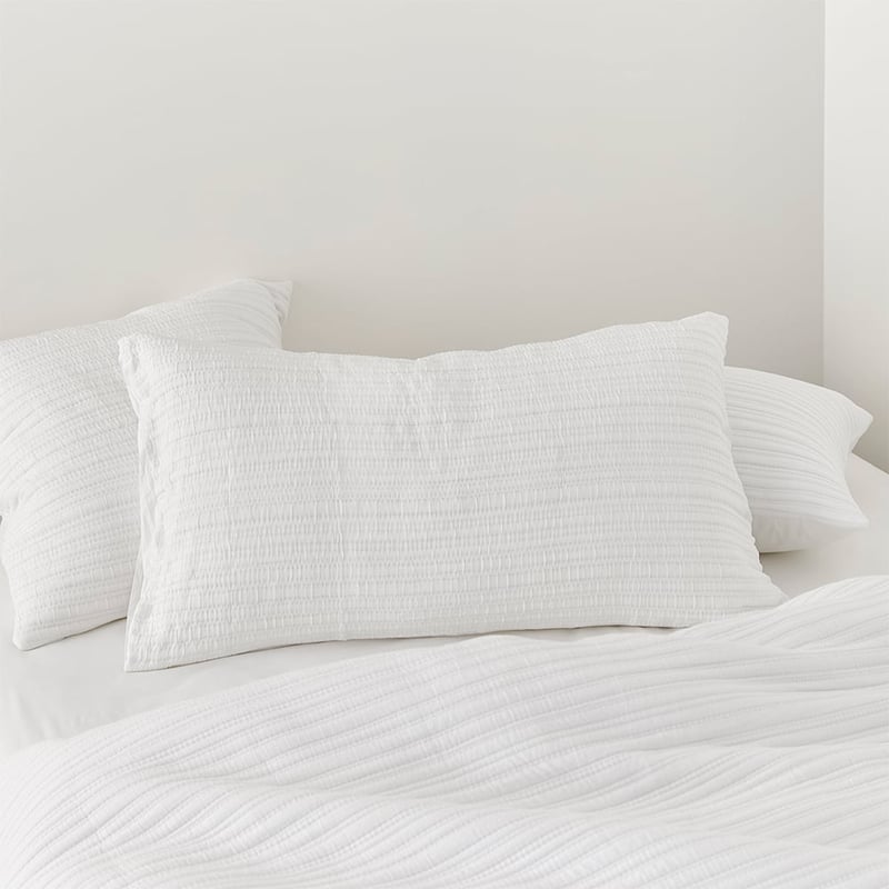Hayman White Quilted Pillowcases