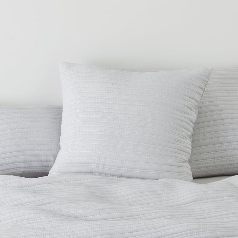 Hayman Soft Grey Quilted Pillowcases