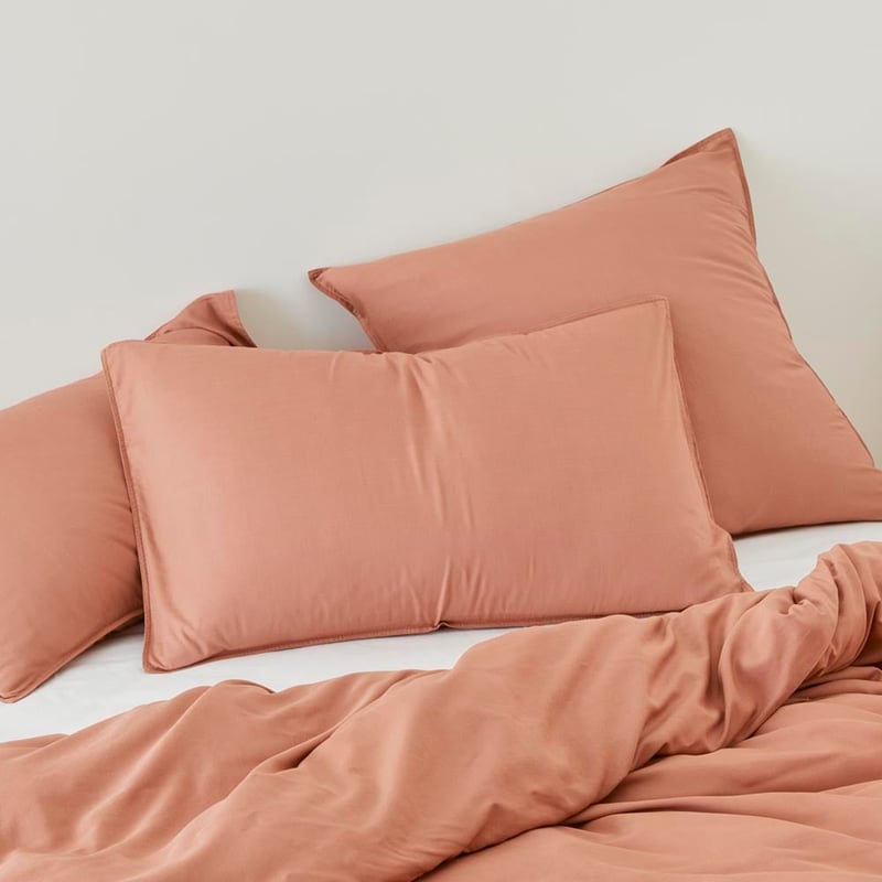 Bamboo Linen Twin Needle Earth Pillowcases