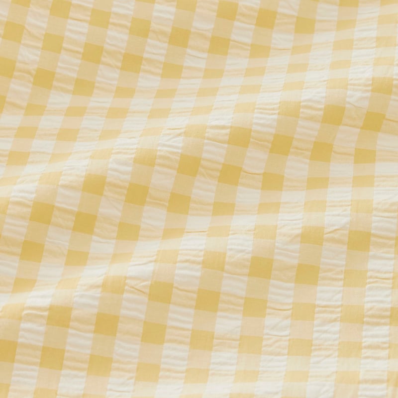 Talia French Butter Check Quilt Cover Set + Separates