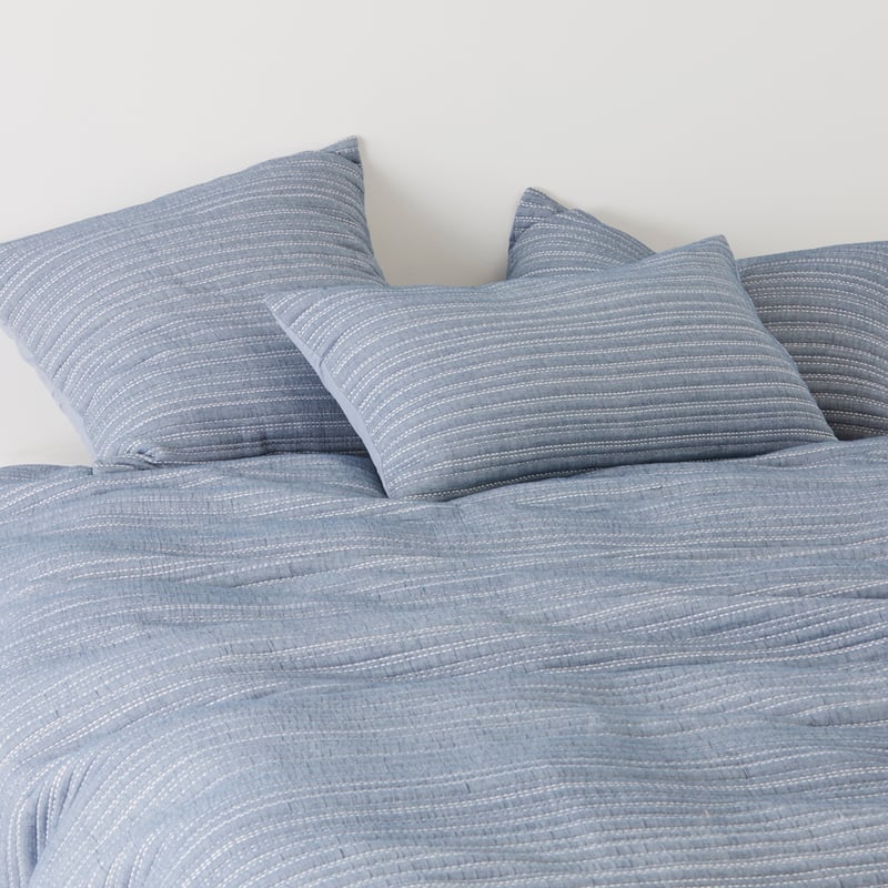 Hayman Chambray Quilted Pillowcases