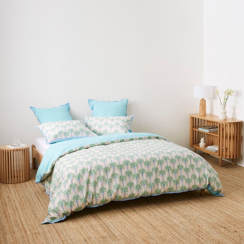 Panama Palm Green Pillowcases