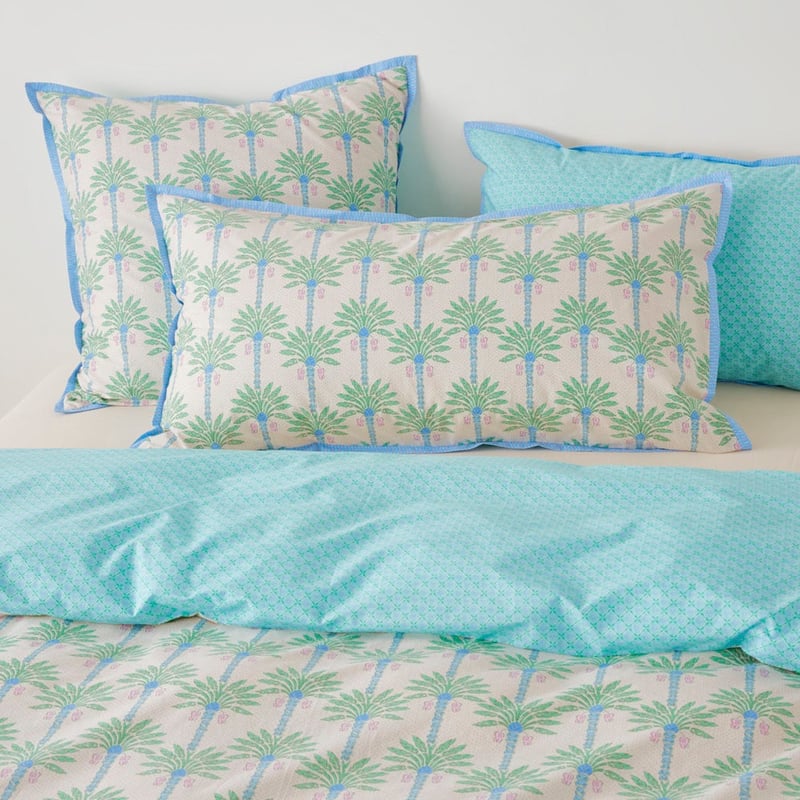 Panama Palm Green Pillowcases