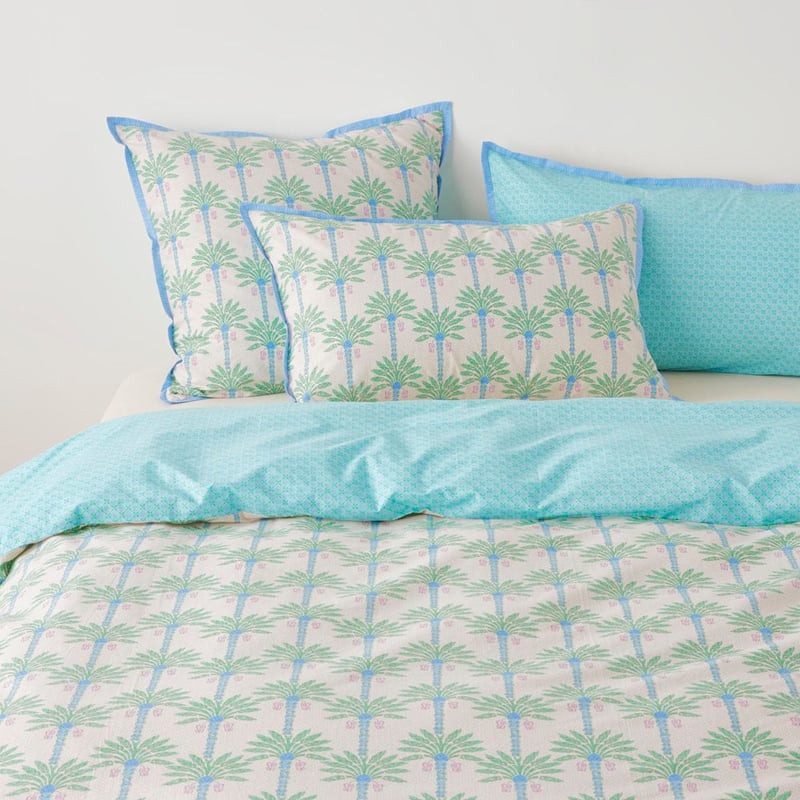 Panama Palm Green Quilt Cover Set + Separates