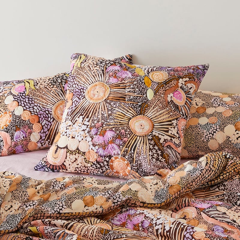 Cungelella Yamamillah Pink Earth Quilted Pillowcases