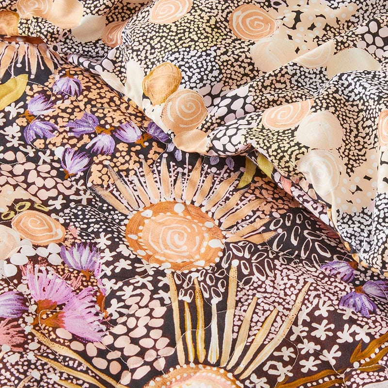 Cungelella Yamamillah Pink Earth Quilted Pillowcases