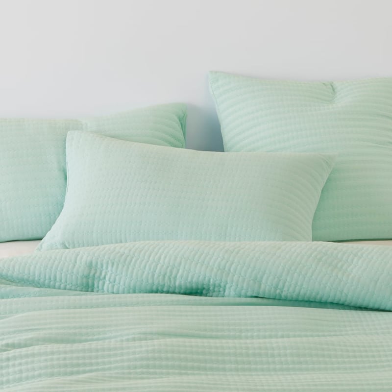 Oakley Mint Blue Quilted Quilt Cover Separates