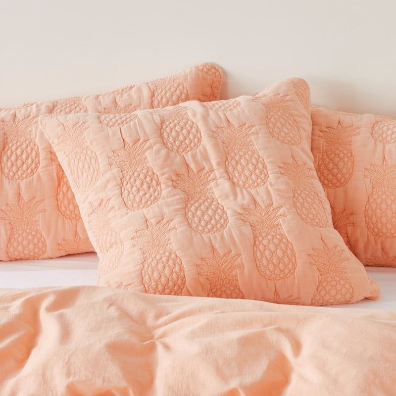 Mimosa Apricot Quilted Quilt Cover Separates