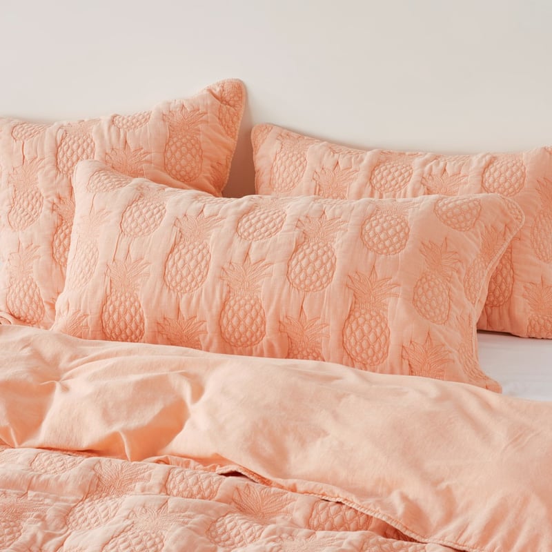 Mimosa Apricot Quilted Quilt Cover Separates