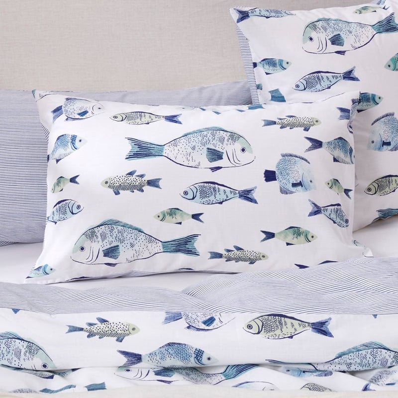 Bluefin Blue Quilt Cover Set + Separates